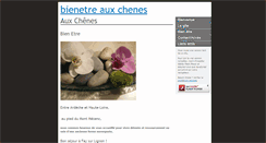 Desktop Screenshot of bienetreauxchenes.com